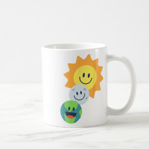 Taza De Café Eclipse solar Super Cute Earth Moon Sun 2024 Graci