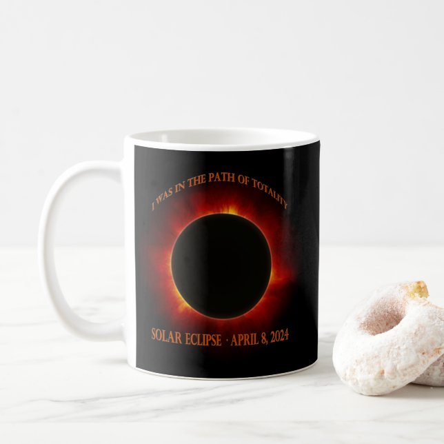Taza De Café Eclipse solar total (Con donut)