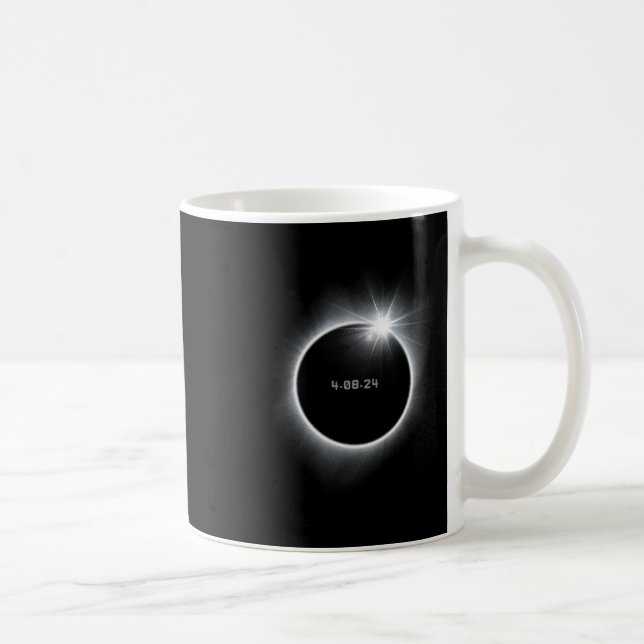 Taza De Café Eclipse solar total 2024 (Derecha)
