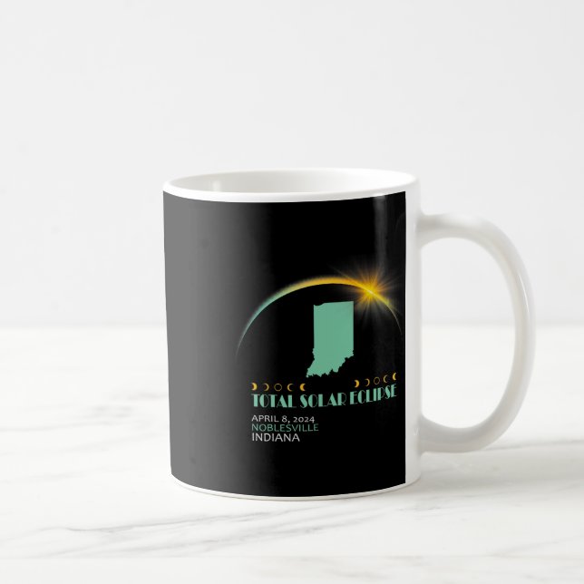 Taza De Café Eclipse solar total 2024 040824 (Derecha)