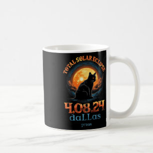 Taza De Café Eclipse solar total 2024 Dallas Texas