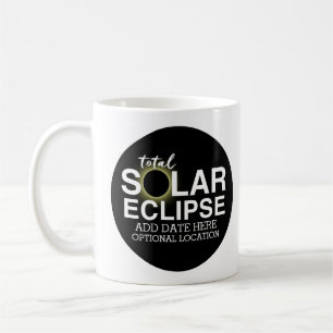Taza De Café Eclipse solar total - 2024 o fecha personalizado