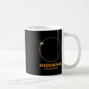Taza De Café Eclipse solar total 2024 Totalidad Indiana