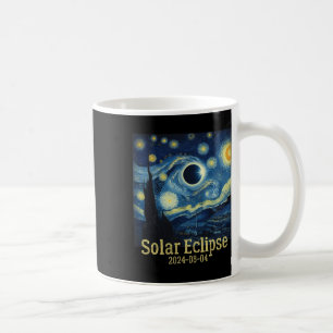 Taza De Café Eclipse solar total 8 de abril de 2024 Van Gogh St