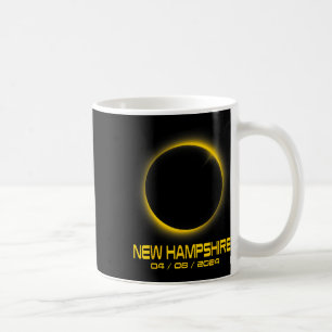 Taza De Café Eclipse solar total de Hampshire Nh 2024
