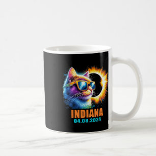 Taza De Café Eclipse solar total de Indiana 2024