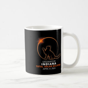 Taza De Café Eclipse solar total de Indiana 2024 1