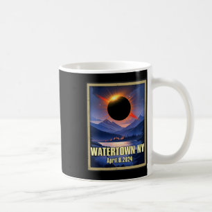 Taza De Café Eclipse solar total de Ny Watertown Vintage 2024