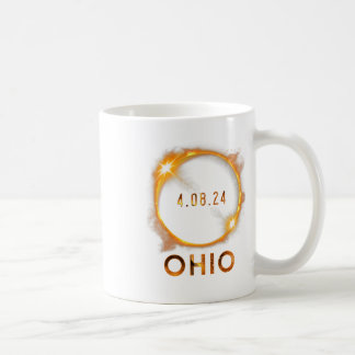 Taza De Café Eclipse solar total de Ohio 8 de abril de 2024 Ohi