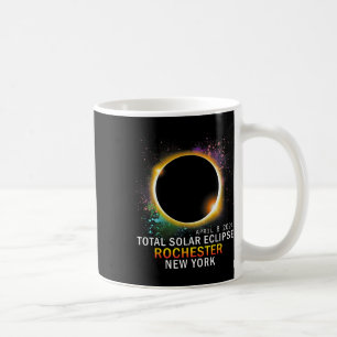 Taza De Café Eclipse solar total de Rochester New York 8 de abr
