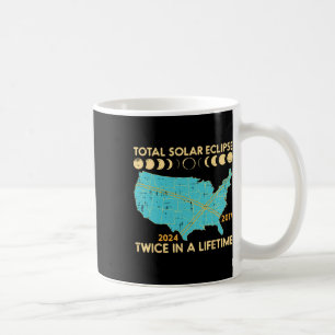 Taza De Café Eclipse solar total dos veces por vida 2017 2024 H