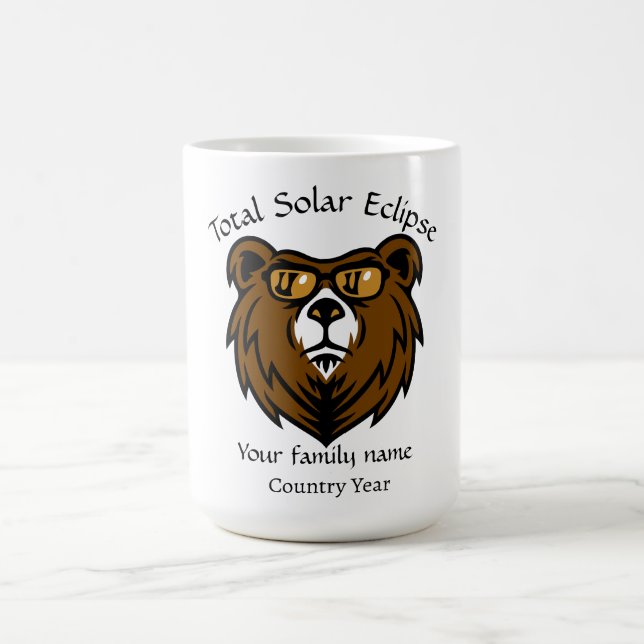 Taza De Café Eclipse solar total España 2026 personalizado (Centro)