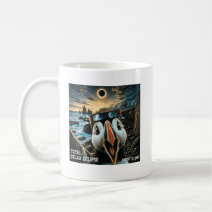 Taza De Café Eclipse Solar Total Islandia Selfie Frailecillo 1