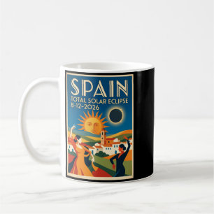 Taza De Café Eclipse Total de Sol en España 2026 12 de Agosto D