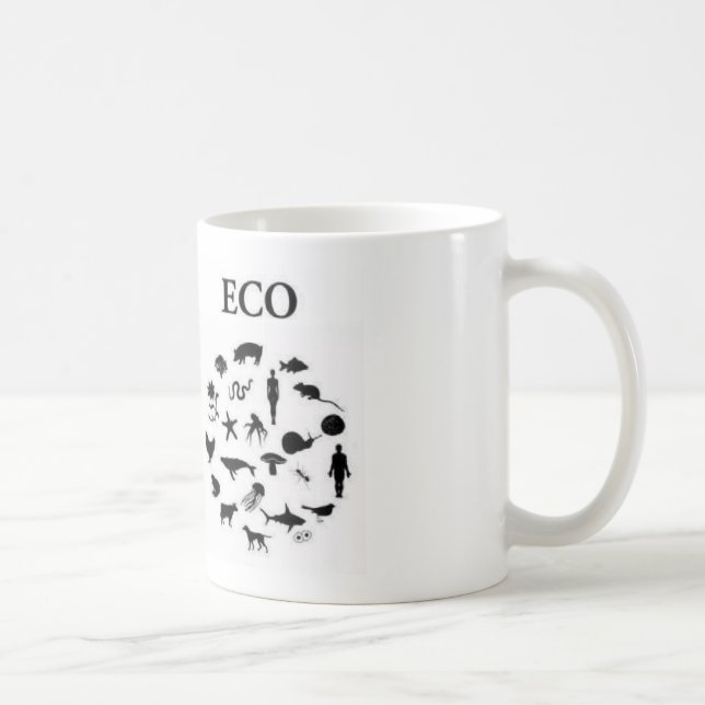 Taza De Café Eco contra ego (Derecha)
