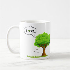 Taza De Café Eco-Friendly Tree Love CO2 