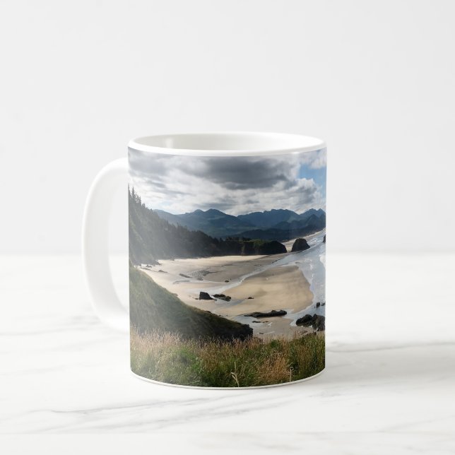 Taza De Café Ecola State Beach, Oregon (Anverso izquierdo)