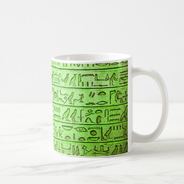 Taza De Café Ecologia de jeroglíficos egipcios (Derecha)