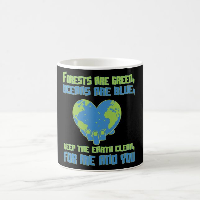 Taza De Café Ecologismo protección de clima protección de la (Centro)