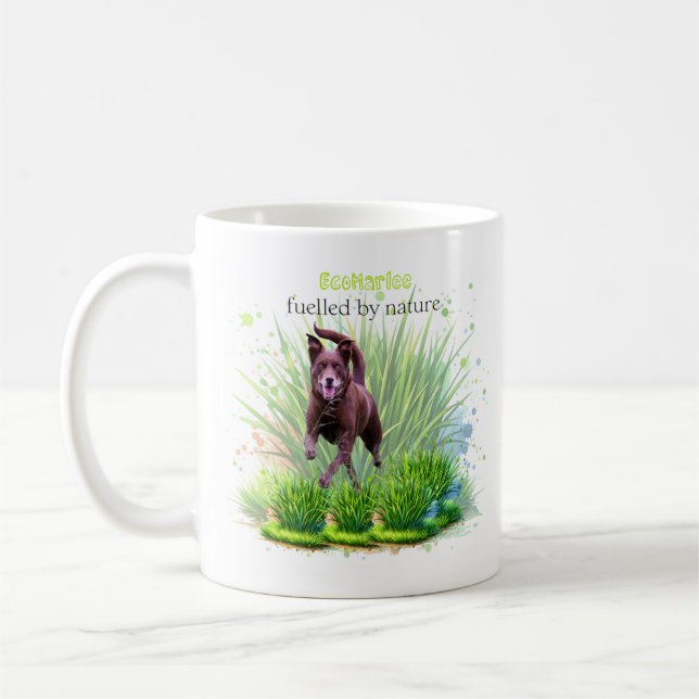 Taza De Café EcoMarlee alimentado por la naturaleza tazón de ca (Izquierda)