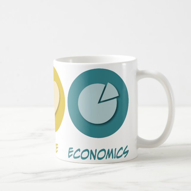Taza De Café Economía del amor de la paz (Derecha)