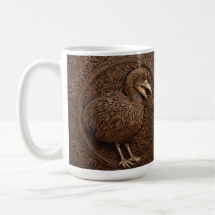 Taza De Café "Ecos de extinción: Arte Dodo Wood"