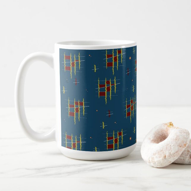 Taza De Café Ecos de geometría (Con donut)