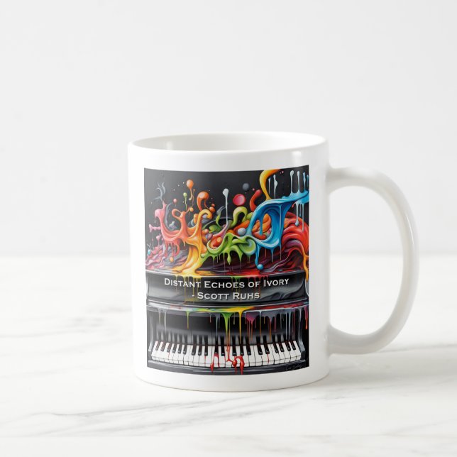 Taza De Café Ecos Distantes De Arte De Cubierta De Marfil (Derecha)