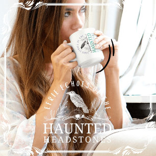 Taza De Café Ecos espeluznantes de las piedras de cabeza embruj