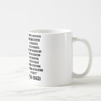 Taza De Café Ecuación de los científicos de Nikola Tesla