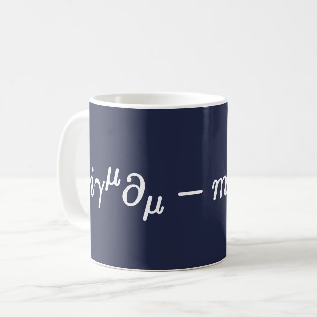 Taza De Café Ecuación Dirac Ciencia Ecuaciones Matemáticas Mug (Anverso izquierdo)