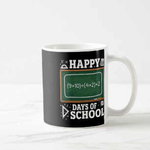 Taza De Café Ecuación Divertida de Matemáticas Feliz 100 Días d