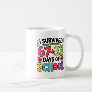 Taza De Café Ecuación matemática divertida del día 100 de la es
