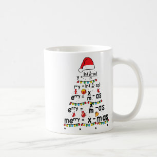 Taza De Café Ecuación matemática Feliz X-mas Gracioso Profesor