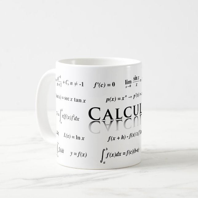Taza De Café Ecuaciones del cálculo (Anverso izquierdo)