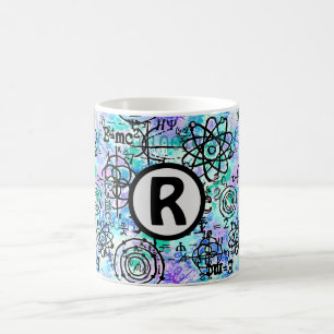 Taza De Café Ecuaciones físicas y símbolos matemáticos nervi