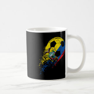 Taza De Café Ecuador Bandera Ecuatoriana Jugador de Fútbol