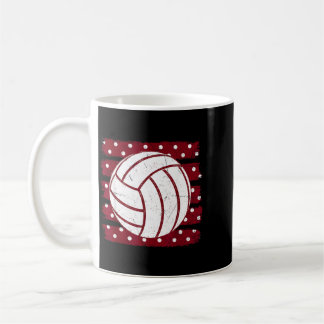 Taza De Café Ed Voleibol Granate Día de Partido Espíritu de Equ