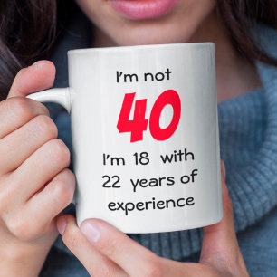 Taza De Café Edad de cumpleaños personalizada