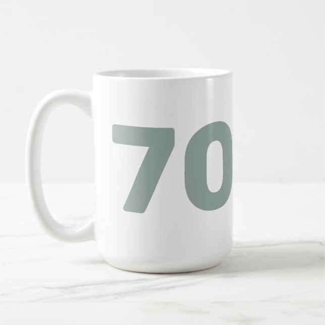 Taza De Café Edad de personalizado y nombre Funny Cumpleaños Se (Izquierda)