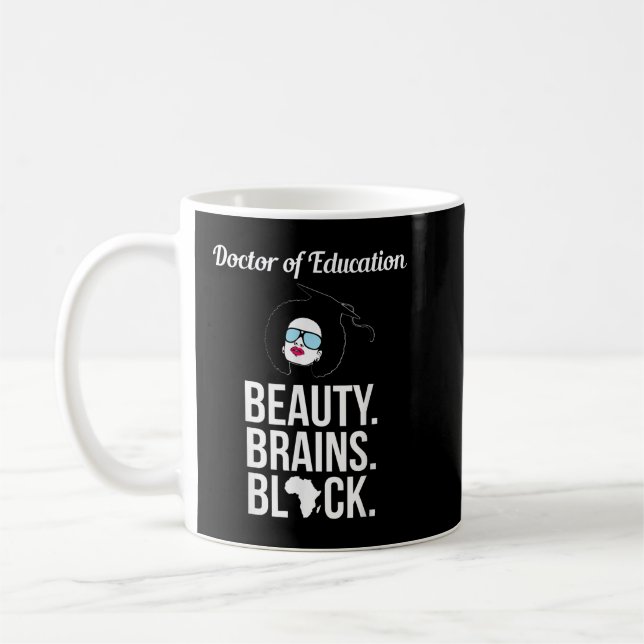 Taza De Café EdD Médica de Educación defendió al graduado del d (Izquierda)