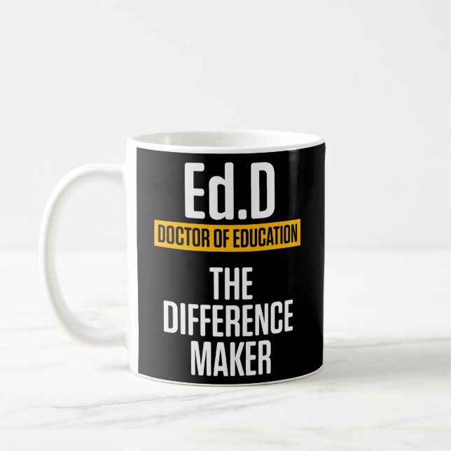 Taza De Café Edd Médica De Educación Maker Doctorado Graduado (Izquierda)
