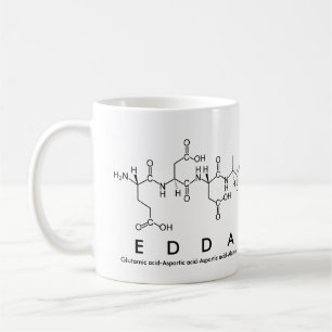 Taza De Café Edda peptide name mug
