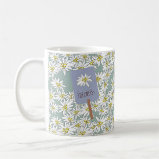 Taza De Café Edelweiss Cute-Ilustró El Sonido De La Música