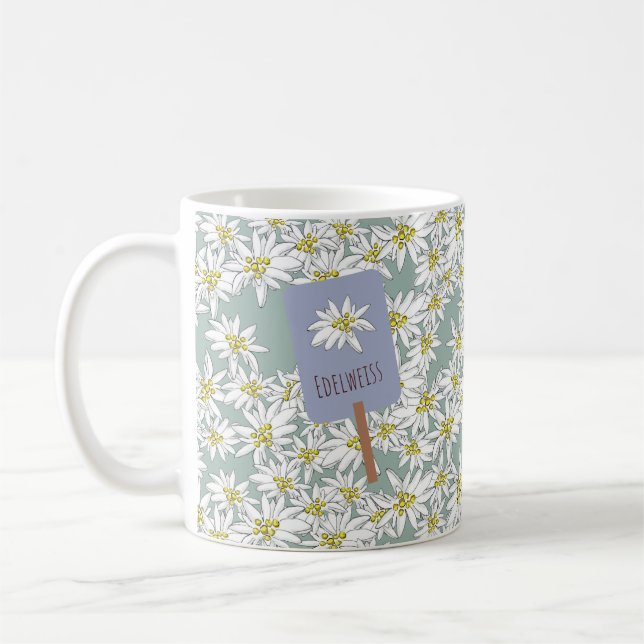 Taza De Café Edelweiss Cute-Ilustró El Sonido De La Música (Izquierda)