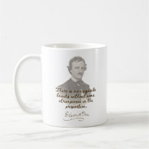 Edgar Allan Poe Cita Mug - Exquisita belleza