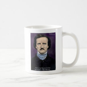 Taza De Café Edgar Allen Poe "Entusiasmo" Wisdom Cita Regalos