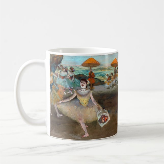 Taza De Café Edgar Degas - Bailarina con Bouquet, inclinándose  (Izquierda)