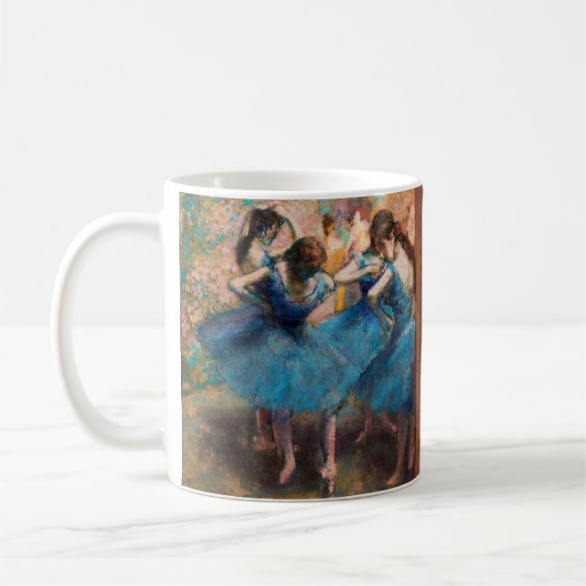 Taza De Café Edgar Degas - Bailarinas de azul (Izquierda)