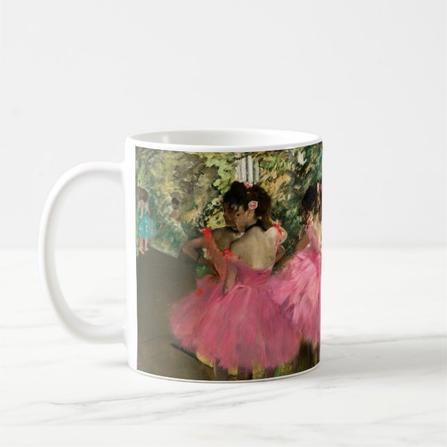 Taza De Café Edgar Degas - Bailarinas de rosa (Izquierda)